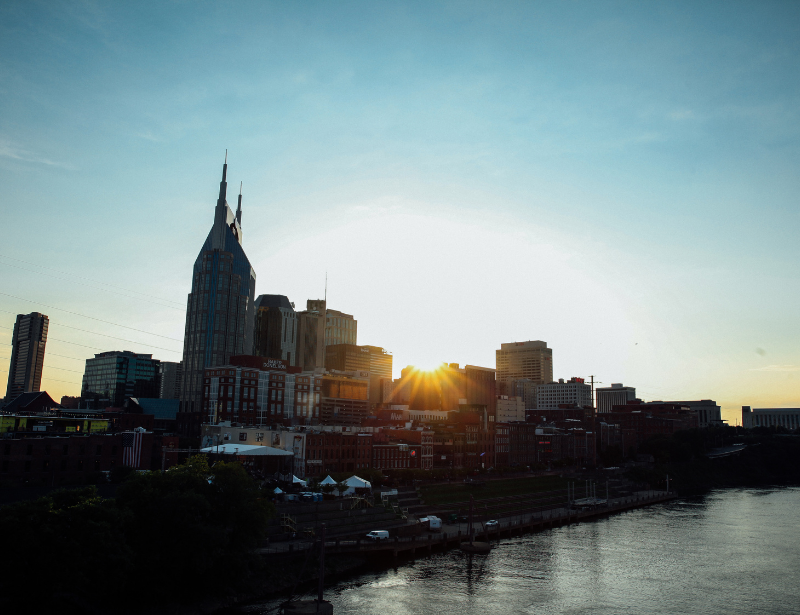 Nashville tours city travel sunset
